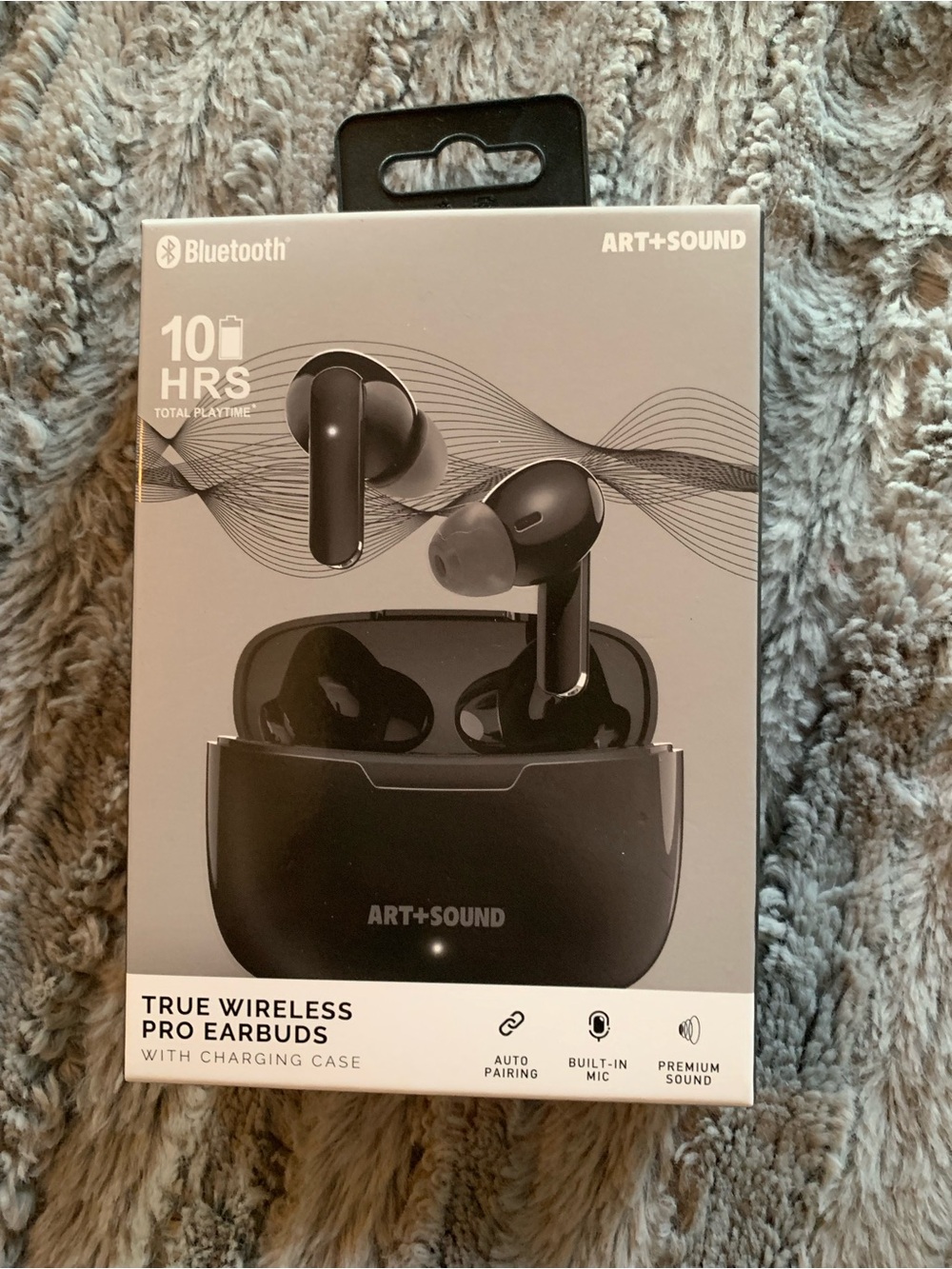 ART+SOUND True Wireless Pro Earbuds - Black, New in Box